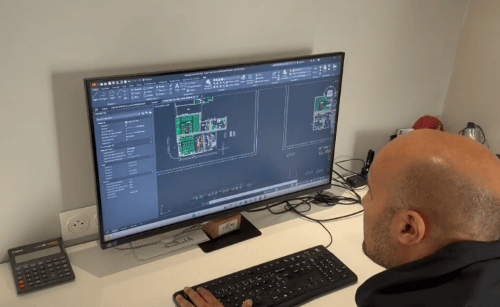 Étude technique et plans de fabrication – Paris Inox Réalisation d'un plan technique par le bureau d'études Paris Inox pour la fabrication d'un plan de travail sur mesure